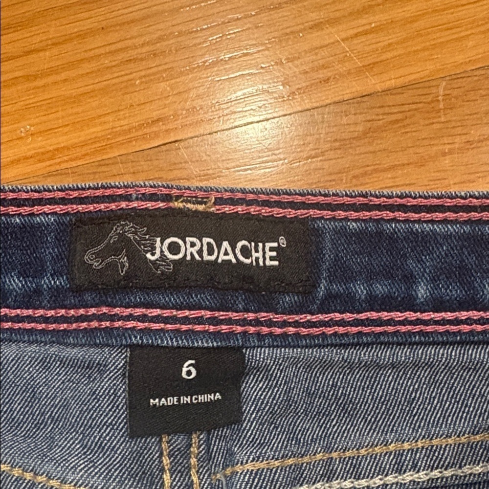 Jordache Pink and Blue Ombre Kids Shorts - Picture 2 of 2